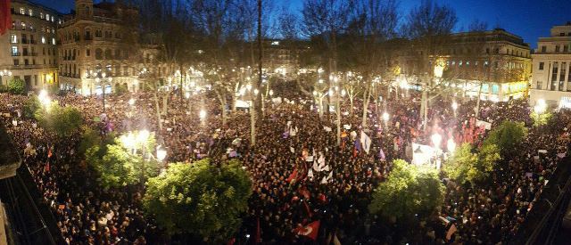 Imagen de la manifestación de Sevilla 