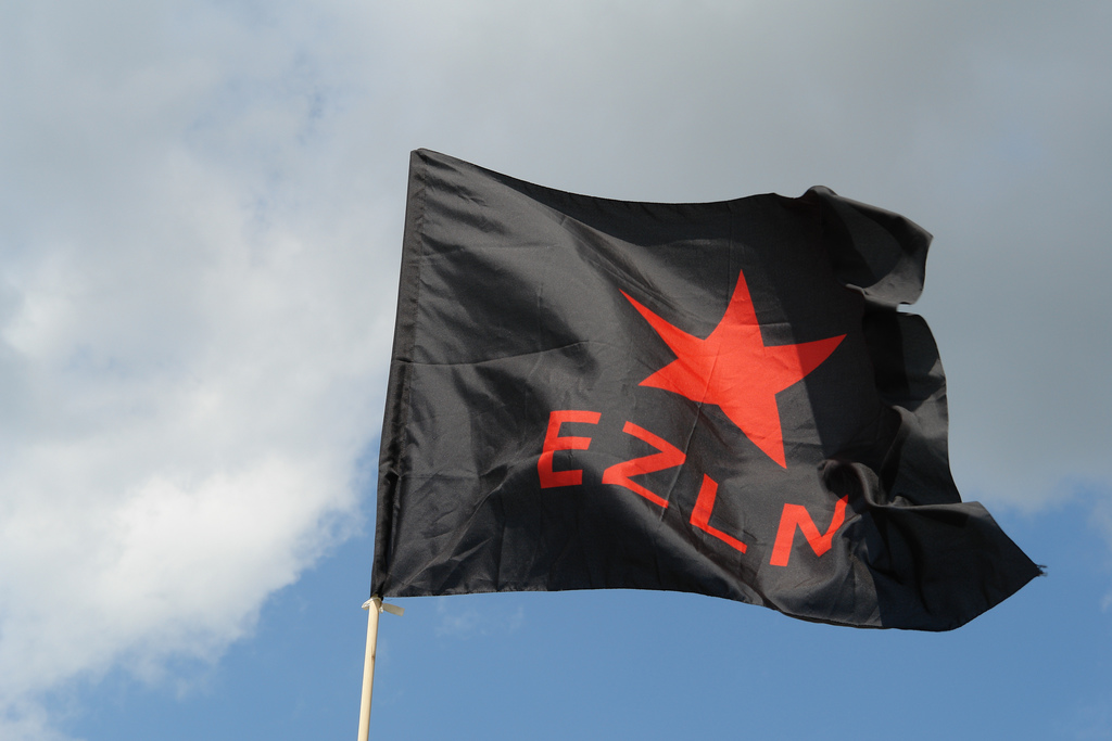 EZLN flag seven resist