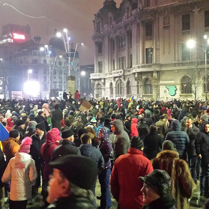 January Romanian protest