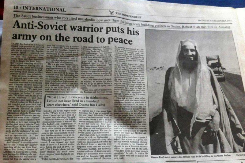 Osama bin laden freedom fighter