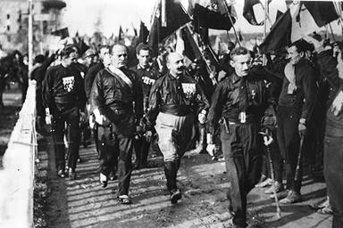 Benito Mussolini Fascists March on Rome 1922 Public Domain