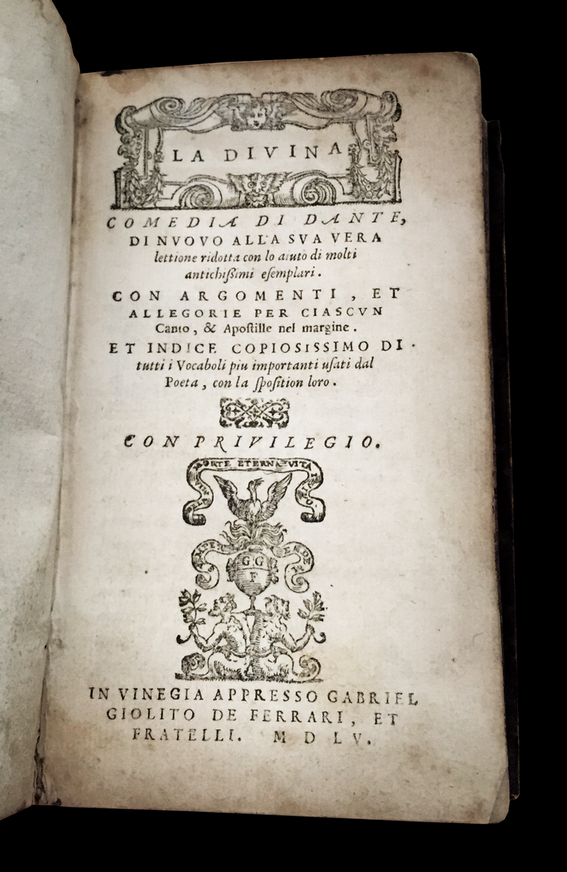 Divina Commedia 1555 Edition