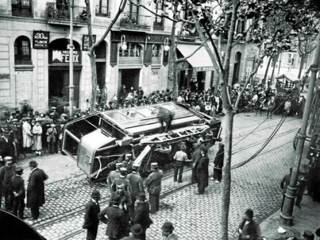 Huelga general en marzo de 1917, Barcelona